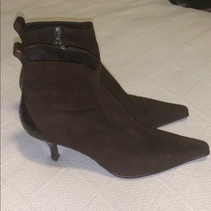 Donald J Pliner Lola Suede Bootie Expresso 9M